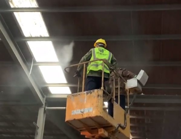 碎石場(chǎng)噴霧降塵視頻案例